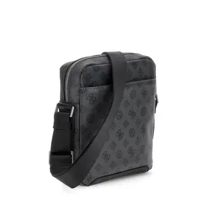 Borsa a spalla piatta con zip Guess Torino image-1