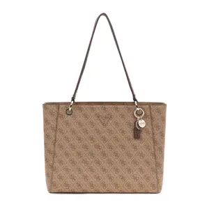 hwbg96-72250-lgw-damenhandtasche-guess-noelle-ii-latte-logo-braun-tu