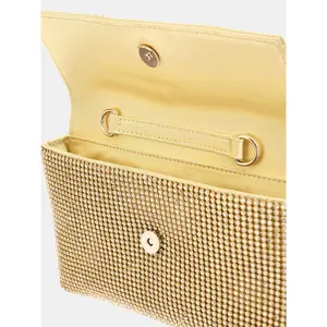 Bolso de mano con cierre de solapa y botón para mujer Guess Zalina image-6