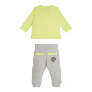 Baby boy long sleeve t-shirt + jogging suit Guess image-1
