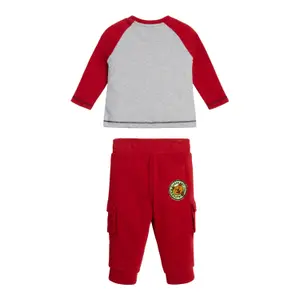 Baby boy long sleeve t-shirt + jogging suit Guess image-1