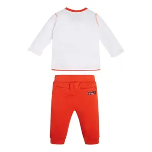 Baby boy long sleeve t-shirt + jogging suit Guess image-1