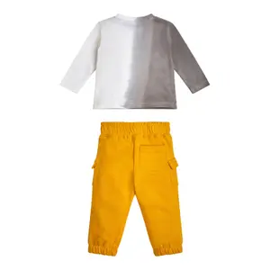 Baby boy long sleeve t-shirt + jogging suit Guess image-1