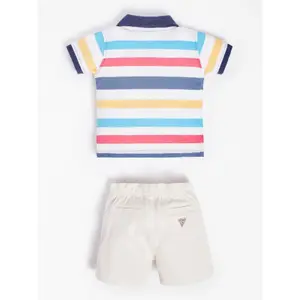 Baby boy polo + shorts set Guess image-1