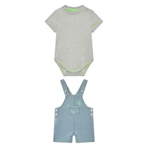 Baby boy overalls + bodysuit set Guess image-0