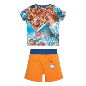 Baby boy t-shirt + shorts set Guess image-0