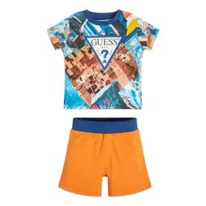 Baby boy t-shirt + shorts set Guess image-1