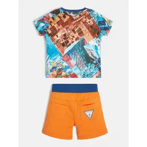 Baby boy t-shirt + shorts set Guess image-3
