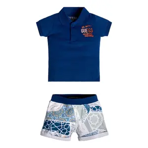 Set aus Polo-Shirt und Shorts aus Baumwolle, Baby, Jungen Guess image-1