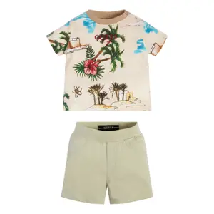 Baby boy t-shirt + shorts set Guess image-1