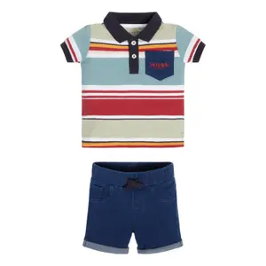 Baby boy polo + shorts set Guess image-0