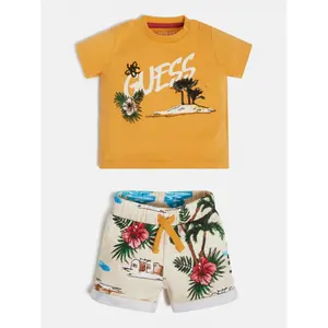 Baby boy t-shirt + shorts set Guess image-2