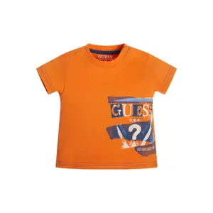 Organic cotton t-shirt baby boy Guess image-1