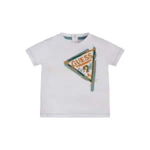 Organic cotton t-shirt baby boy Guess image-1