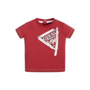Organic cotton t-shirt baby boy Guess image-1