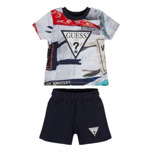 Baby boy t-shirt + shorts set Guess image-1