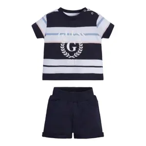 Baby boy t-shirt + jersey shorts set Guess image-1