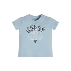Organic cotton t-shirt baby boy Guess image-1
