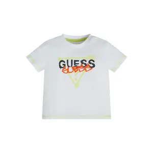 Organic cotton t-shirt baby boy Guess image-1