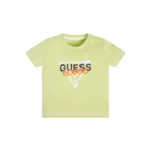 Organic cotton t-shirt baby boy Guess image-1