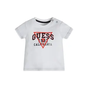 Organic cotton t-shirt baby boy Guess image-1