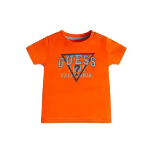 Organic cotton t-shirt baby boy Guess image-1