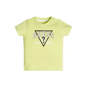 Organic cotton t-shirt baby boy Guess image-1