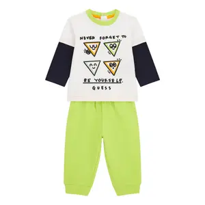 Baby boy t-shirt + terry pants set Guess image-0