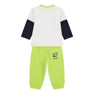 Baby boy t-shirt + terry pants set Guess image-1