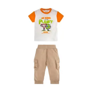 Baby boy t-shirt + jogging suit set Guess image-0