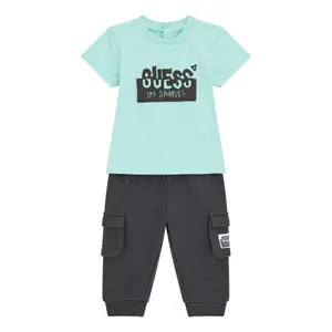 Baby boy t-shirt + terry pants set Guess image-0
