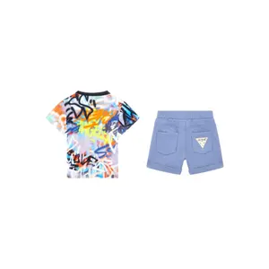 Baby boy t-shirt + shorts set Guess image-1