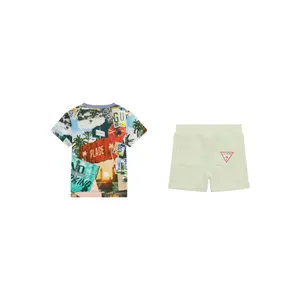 Baby boy t-shirt + shorts set Guess image-1
