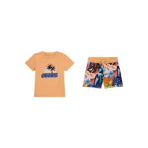 Baby boy t-shirt + shorts set Guess image-0