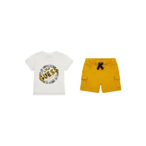 Baby t-shirt + fleece shorts set Guess image-0