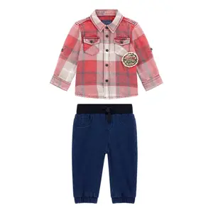 Hemd und Jeans Set für Baby Jungen Guess image-0