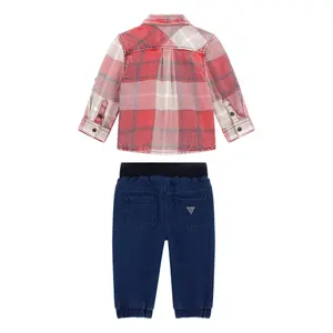 Hemd und Jeans Set für Baby Jungen Guess image-1
