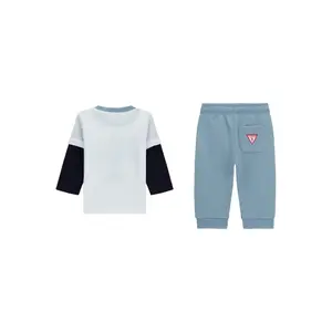 Long-sleeve t-shirt and trousers set for baby boy Guess image-1