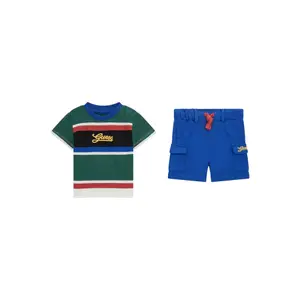 Baby boy t-shirt and shorts set Guess YD Active image-0