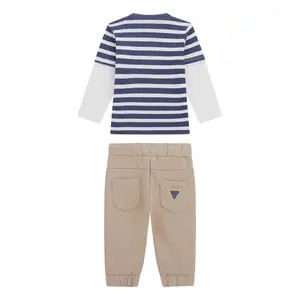 Baby boy long sleeve t-shirt and joggers set Guess Active image-1