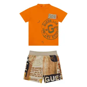 Baby boy t-shirt and shorts set Guess Active image-0