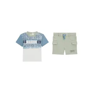 Baby boy t-shirt and shorts set Guess Active image-0