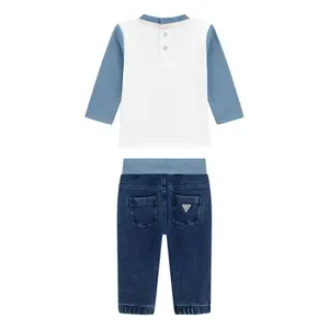 Langarm-T-Shirt- und Jeans-Set für Babys Jungen Guess image-1