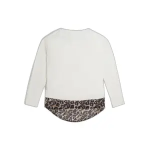Long sleeve t-shirt with girl's print hem Guess image-1