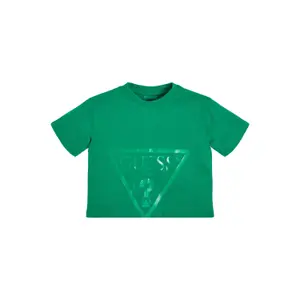 Girl's organic cotton crop T-shirt Guess image-1