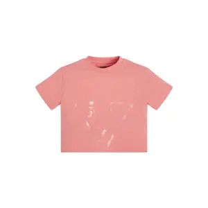 Girl's organic cotton crop T-shirt Guess image-1