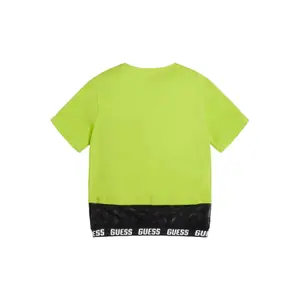 T-shirt with mesh insert girl Guess image-1