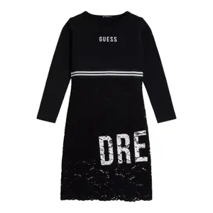Kleid mit langen Ärmeln und Spitze, Mädchen Guess image-0