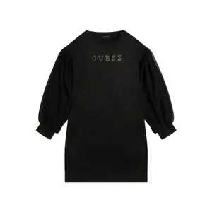 Girl's long sleeve dress in chiffon Guess image-0