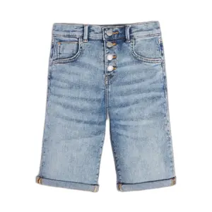 Denim shorts with girl's button Guess image-0